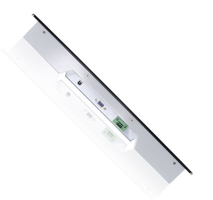 Monitor LCD montado en rack industrial, pantalla integrada del soporte de estante con la entrada de VGA