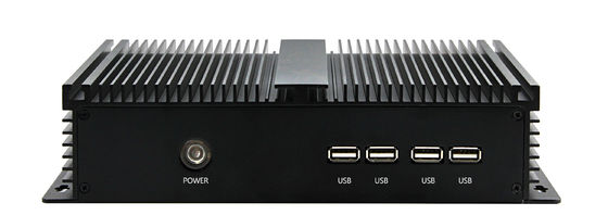 PC integrada Fanless industrial de la caja, ordenador integrado cubierta de aluminio de la caja