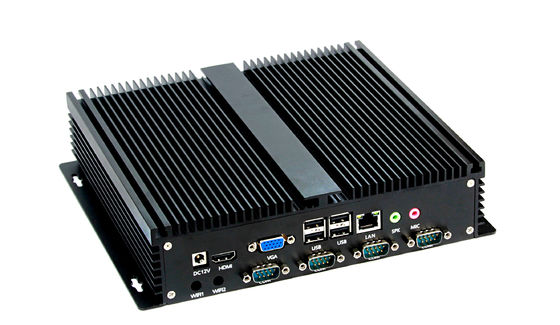 El mini ordenador integrado industrial negro de Shell, artículo integró la PC de la pantalla táctil