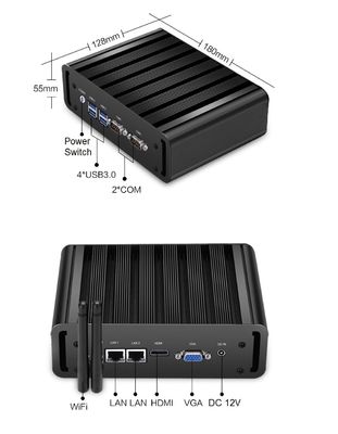 La PC integrada Fanless de la impulsión de Windows con 2 PCI/PCIe ranura 50000 horas de MTBF