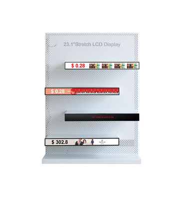 Chasis de acero robusto que contiene la barra estirada presentación de la información LCD 23&quot; de Digitaces pulgada