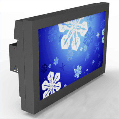 Negro/indicador digital al aire libre 43" de la plata chasis de acero del tamaño con la entrada de HDMI