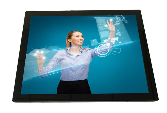 15&quot; cero - tacto multi del monitor LCD industrial del bisel PCAP a prueba de vandalismo energía baja de G + del frente de G IP65
