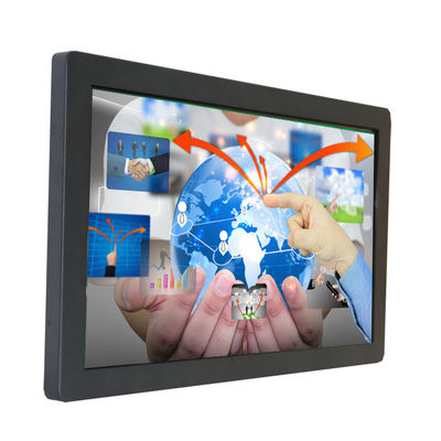 Chasis de acero monitor LCD de la pantalla táctil de 65 pulgadas con el frente endurecido del vidrio