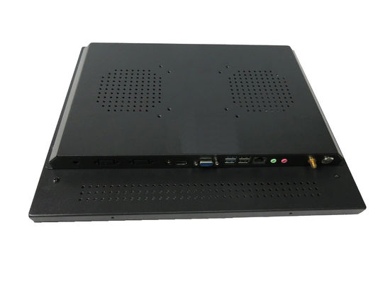 15&quot; PC fanless multi libre Celeron J1900, i3/i5/i7 a prueba de vandalismo, G+G, del panel de la pantalla táctil AIO del bisel PCAP frente IP65