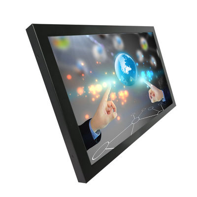 PC de la pantalla táctil del soporte de la pared de 27 pulgadas, industrial todos en una PC DC 12V