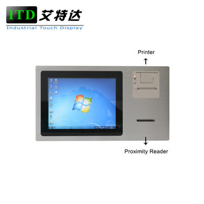 12,1 ordenador Windows del panel táctil de la pulgada PCAP/PCT 7/10 PC con la impresora térmica y el lector de la proximidad
