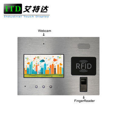 PC del panel táctil de Industrie de 7 pulgadas con Fingerprinter para el acceso/el control de puerta