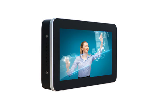 La PC multi 7&quot; del panel táctil los puntos del tacto de HMI 10 verdad los liendres cero del bisel 300 del plano con Pcap