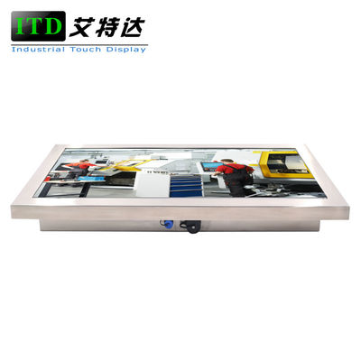 Acero inoxidable 27&quot; de la PC industrial rugosa resistente SSD de Intel J1900 8G RAM 120G del ordenador
