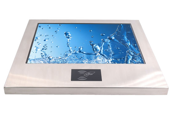 PC industriales impermeables del panel con el procesador quad-core abierto de la plataforma RFID 125KHz J1900